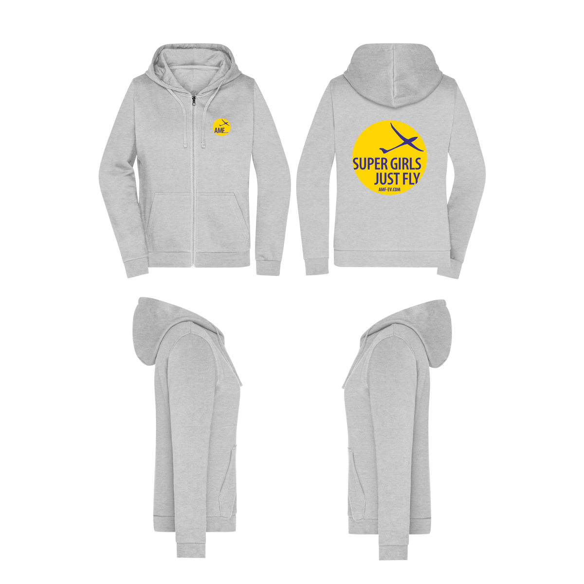 Damen ZIP-Hoodie AMF e.V.