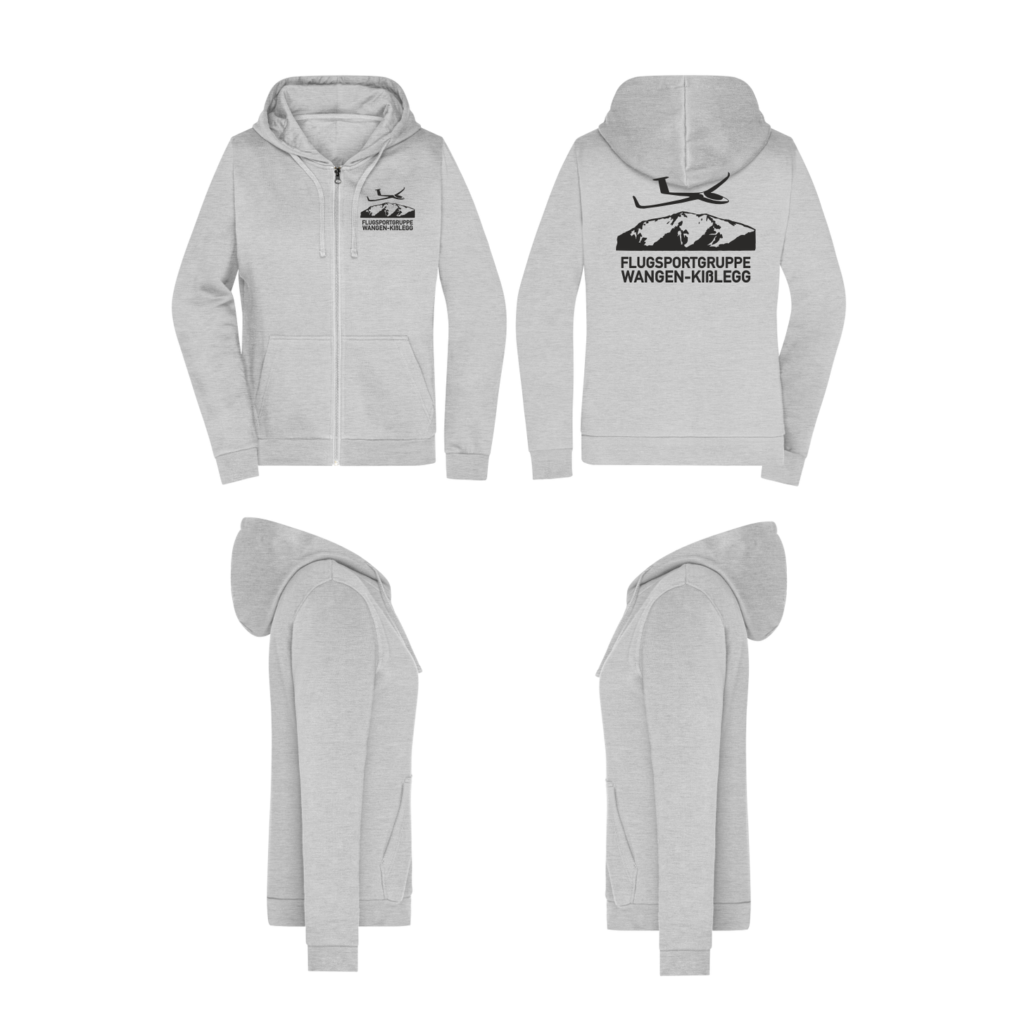 Damen ZIP-Hoodie FSG Wangen Kißlegg