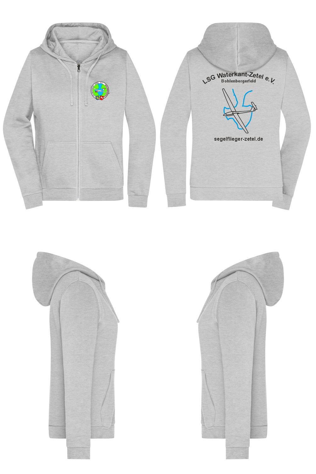 Damen ZIP-Hoodie LSG Waterkant-Zetel