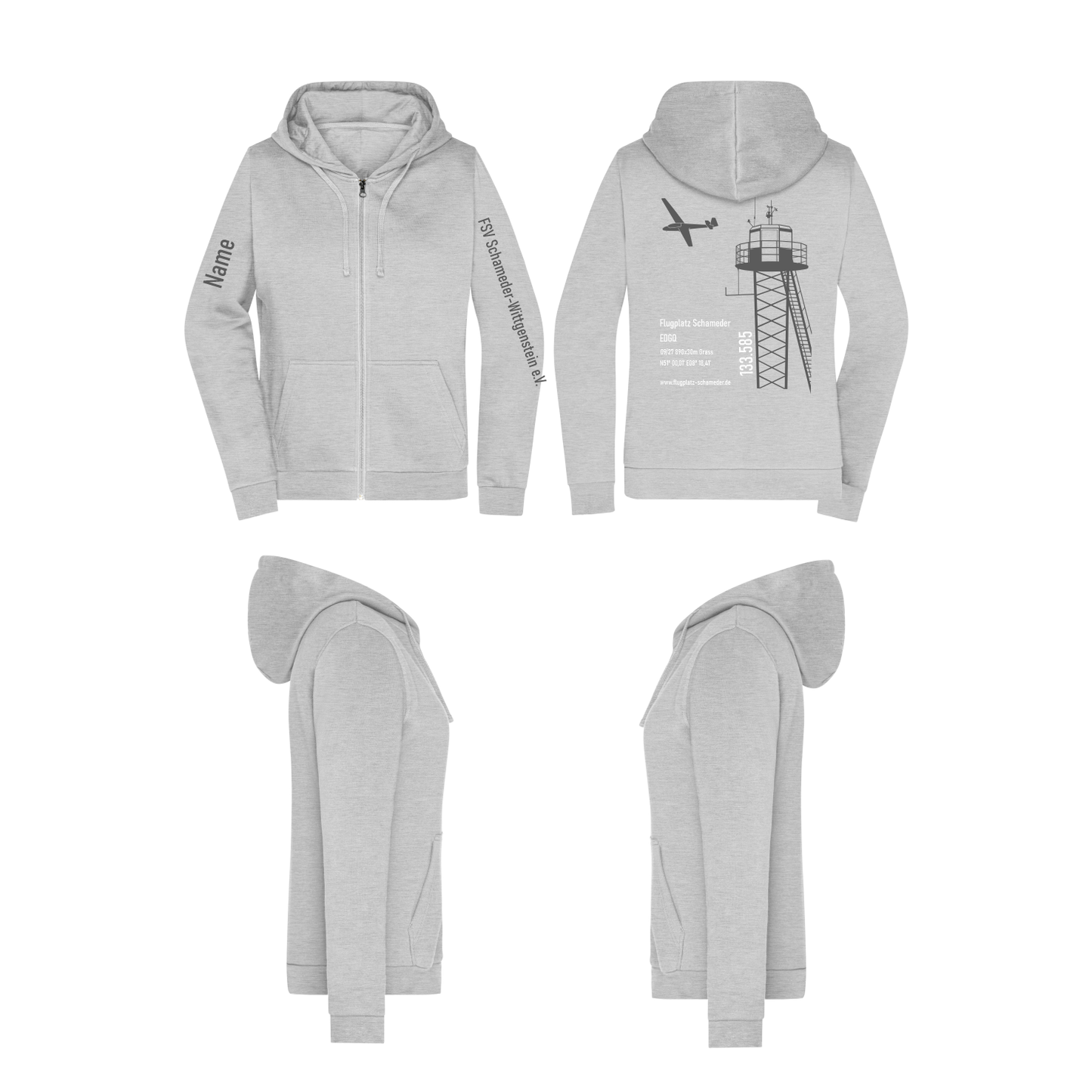 Damen ZIP-Hoodie FSV Schameder-Wittgenstein e.V.