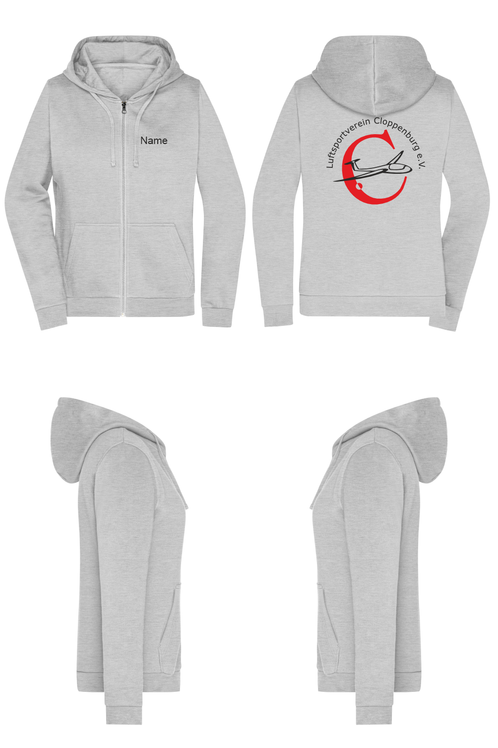 Damen ZIP-Hoodie LSV Cloppenburg