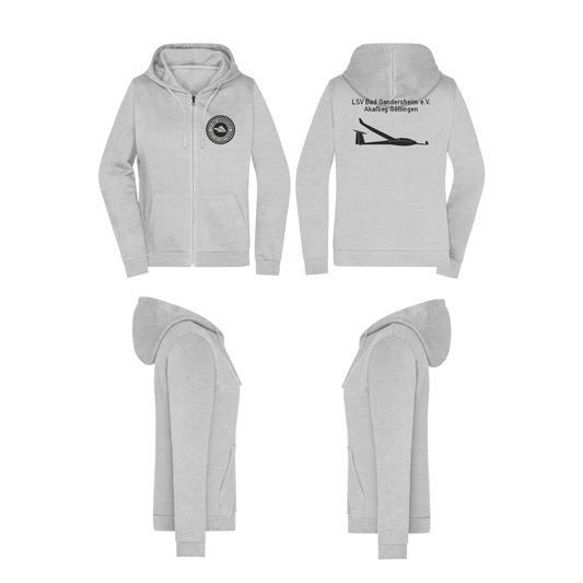 Damen ZIP-Hoodie LSV Bad Gandersheim / Akaflieg Göttingen