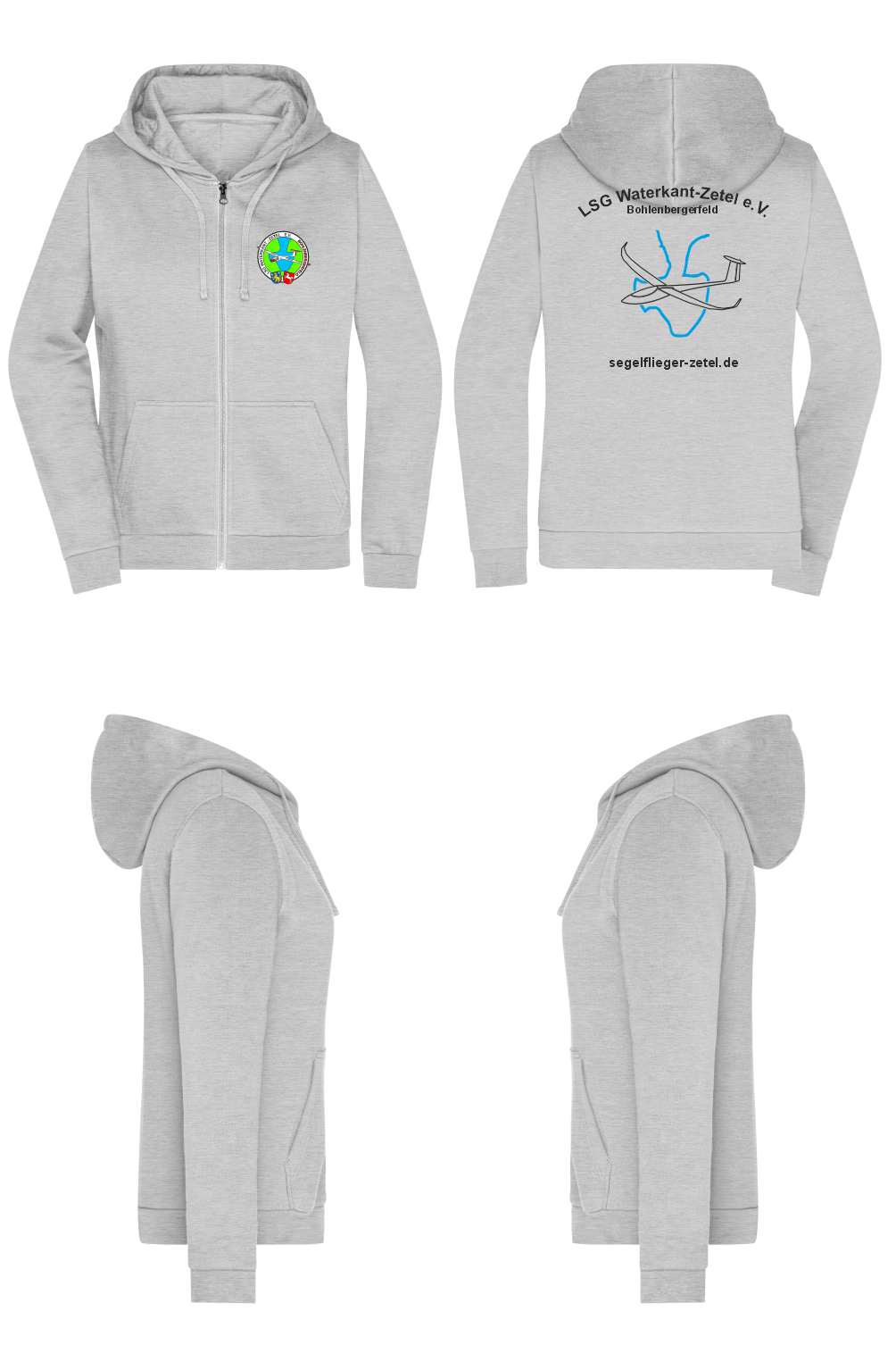 Damen ZIP-Hoodie LSG Waterkant-Zetel