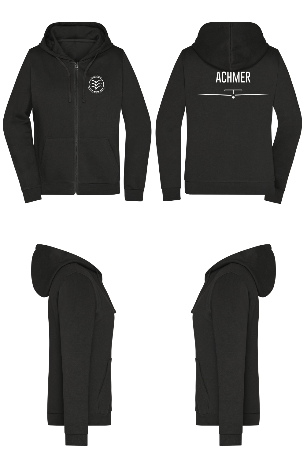 Damen ZIP-Hoodie Osnabrücker Verein für Luftfahrt - Achmer