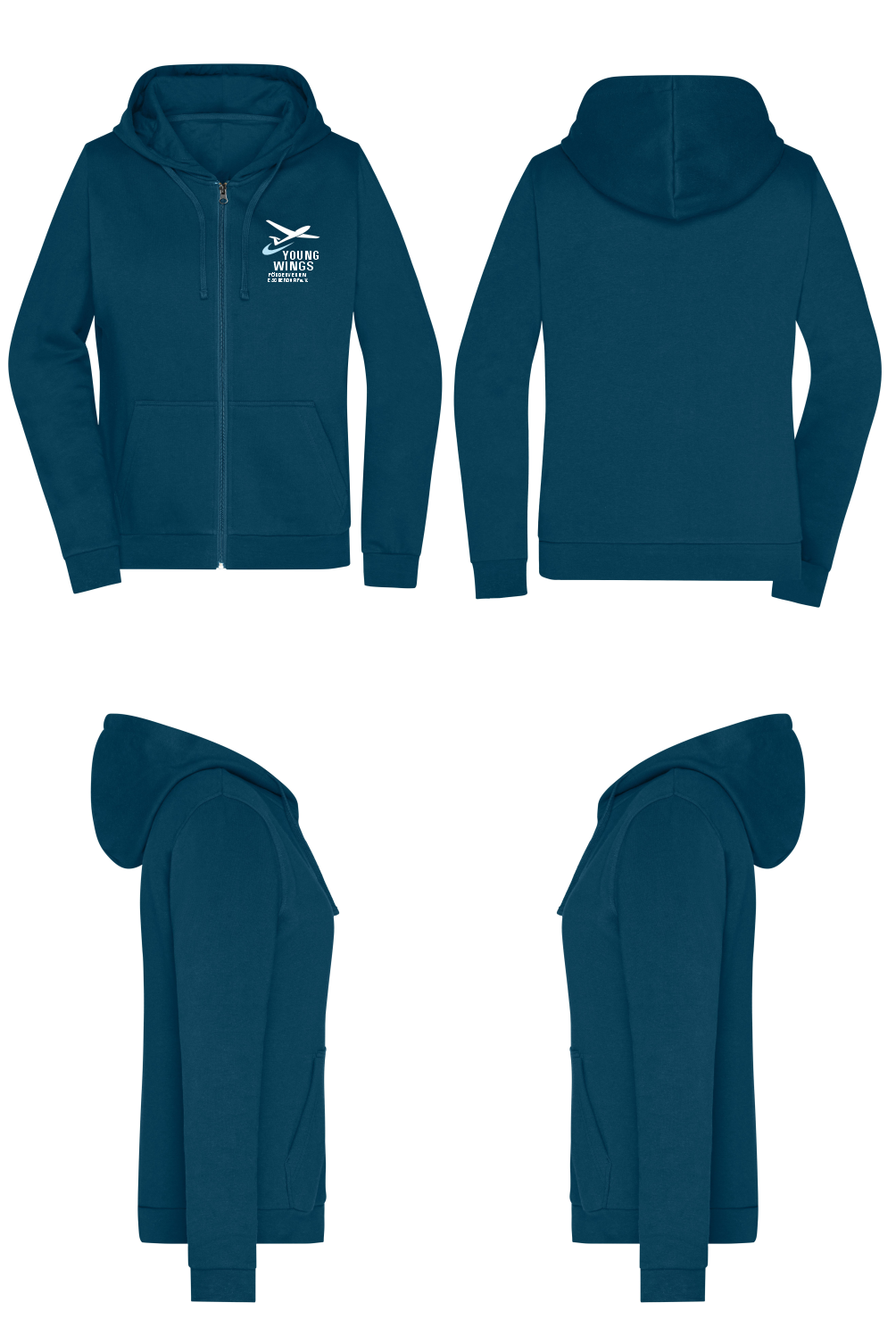 Damen ZIP-Hoodie YOUNG WINGS