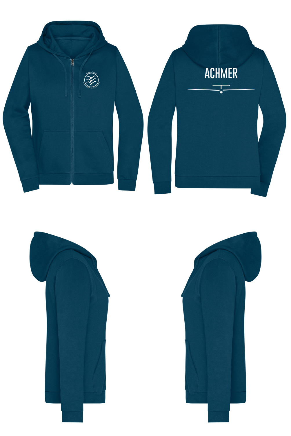 Damen ZIP-Hoodie Osnabrücker Verein für Luftfahrt - Achmer