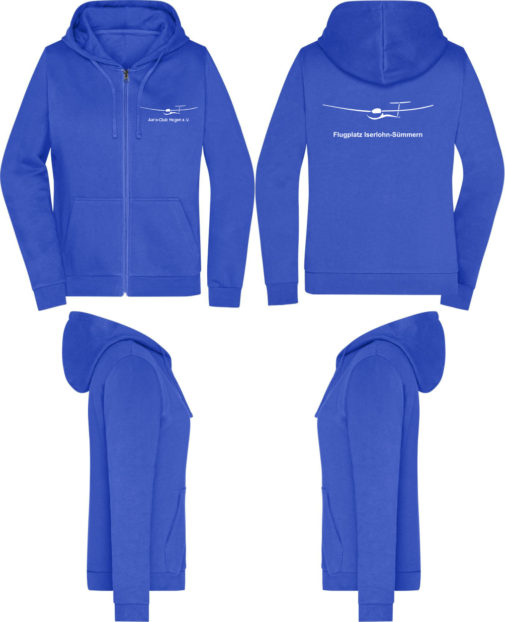 Damen ZIP-Hoodie Aero-Club Hagen