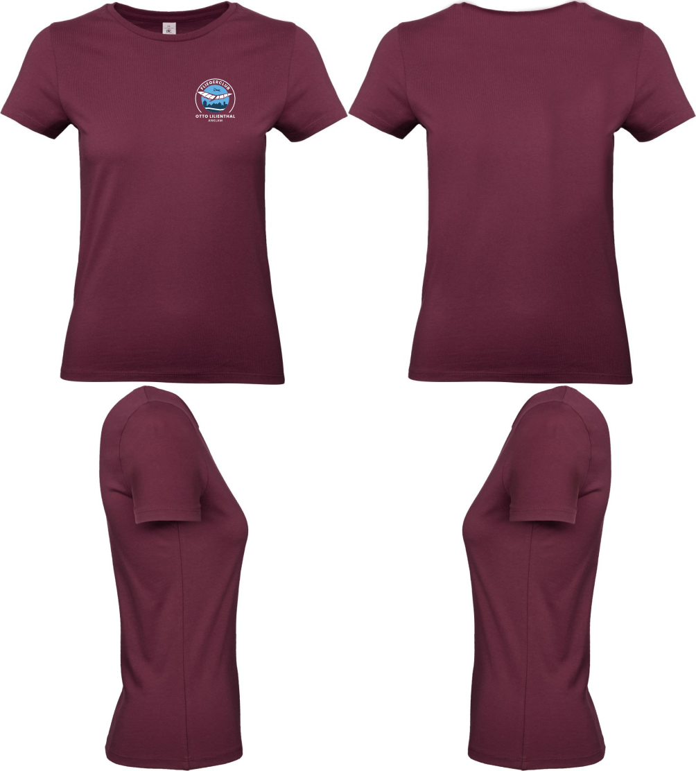 Damen T-Shirt Fliegerclub Anklam „Otto Lilienthal”