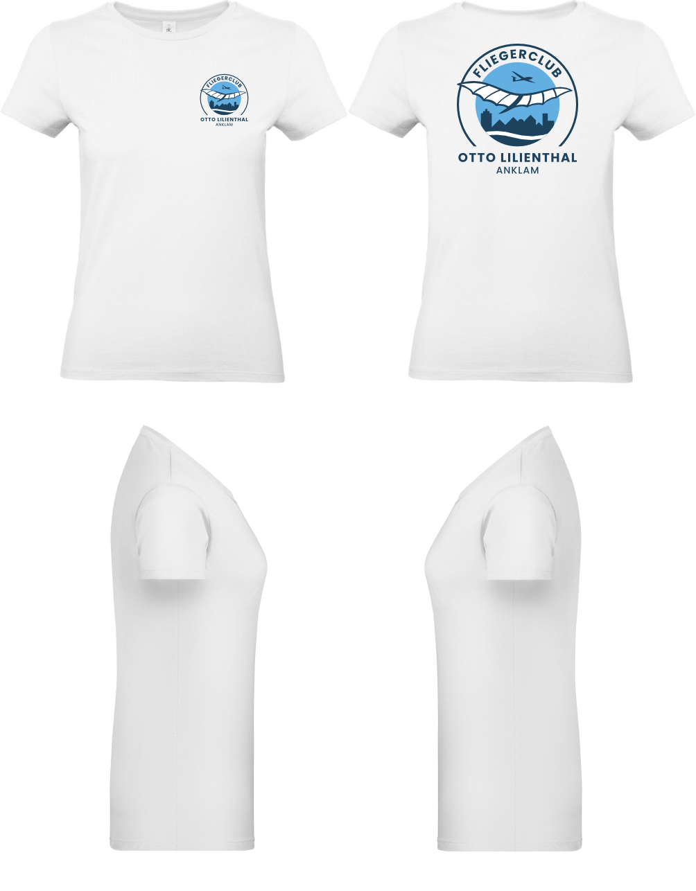 Damen T-Shirt Fliegerclub Anklam „Otto Lilienthal”