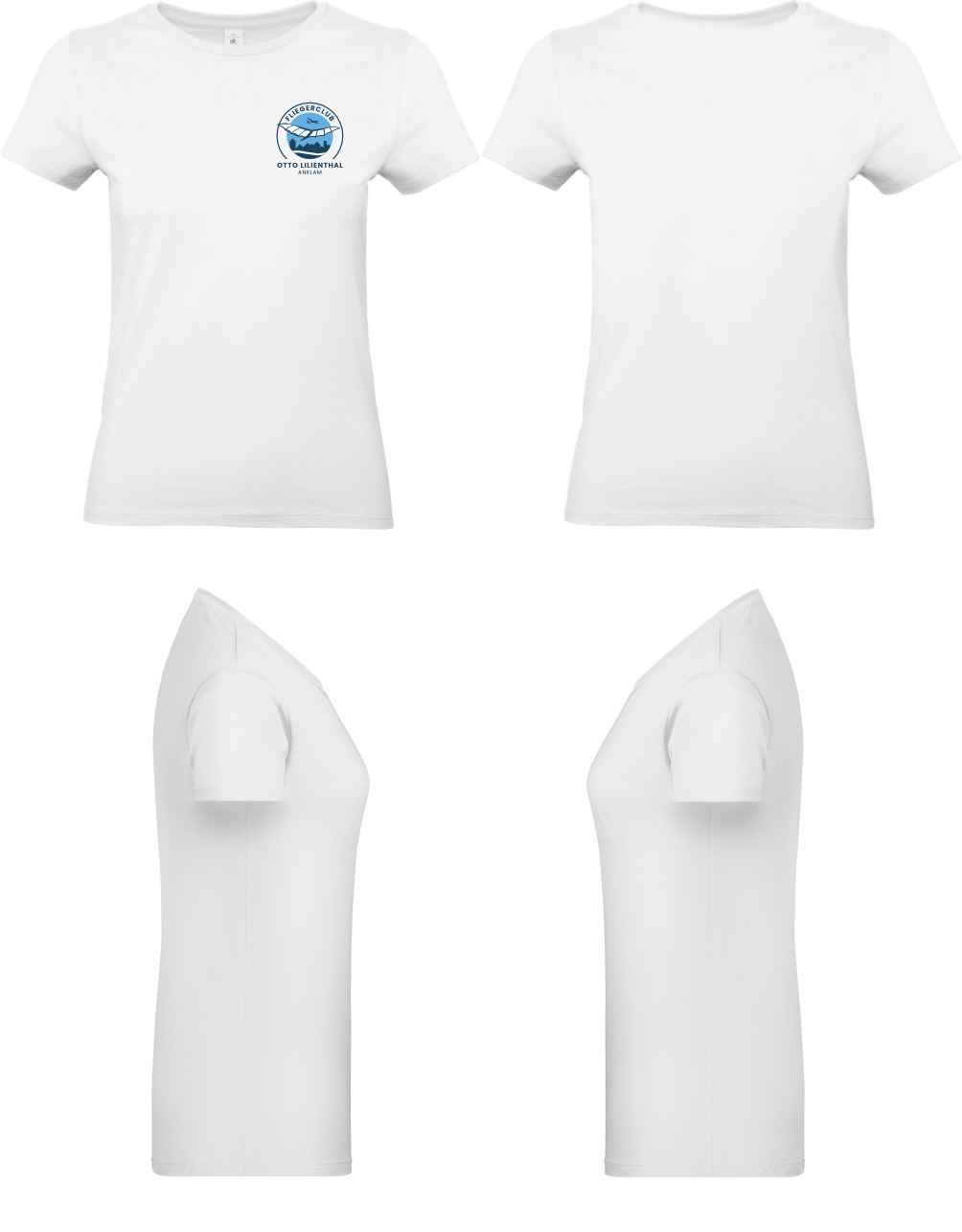 Damen T-Shirt Fliegerclub Anklam „Otto Lilienthal”