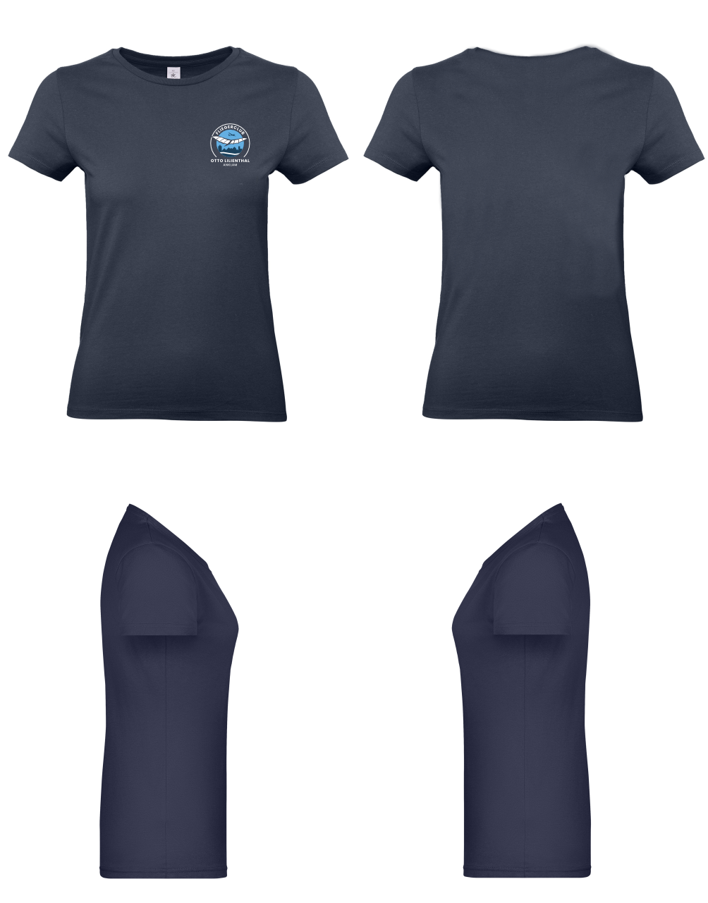 Damen T-Shirt Fliegerclub Anklam „Otto Lilienthal”