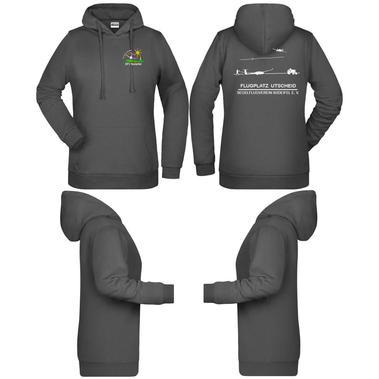 Damen Hoodie SV Südeifel (80% Baumwolle, 20% Polyester)
