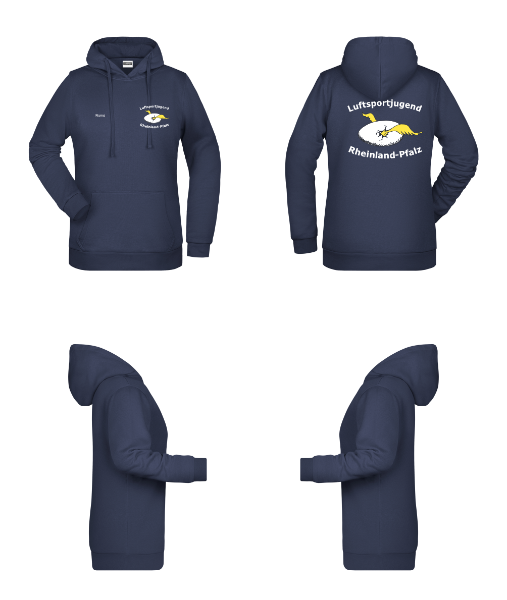 Damen Hoodie Luftsportjugend Rheinland-Pfalz