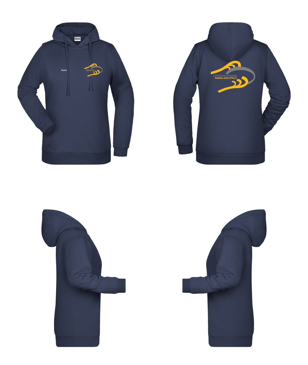 Damen Hoodie Luftsportjugend Rheinland-Pfalz