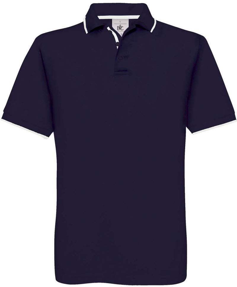 Poloshirt- Kontrast [L] "individuell"