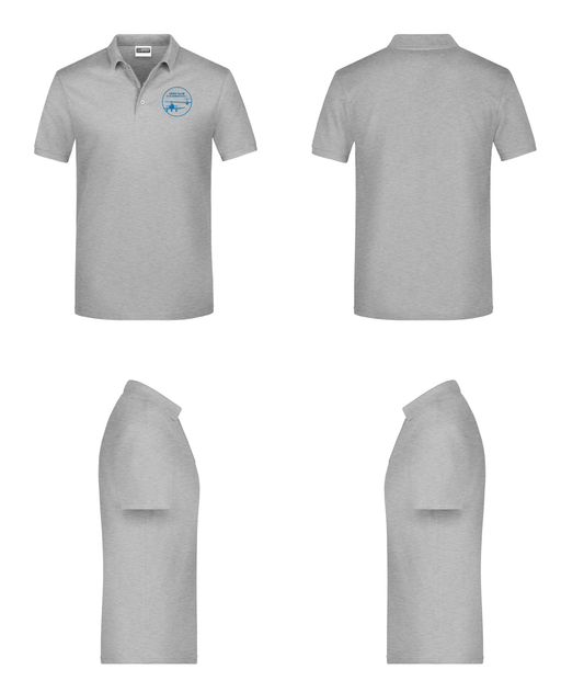 RETOURE unisex Poloshirt Aero-Club Idar Oberstein 2XL grau meliert