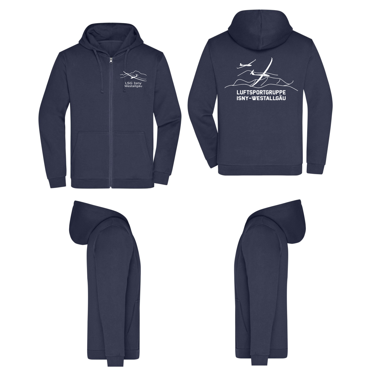 [neu] unisex ZIP-Hoodie Isny-Westallgäu