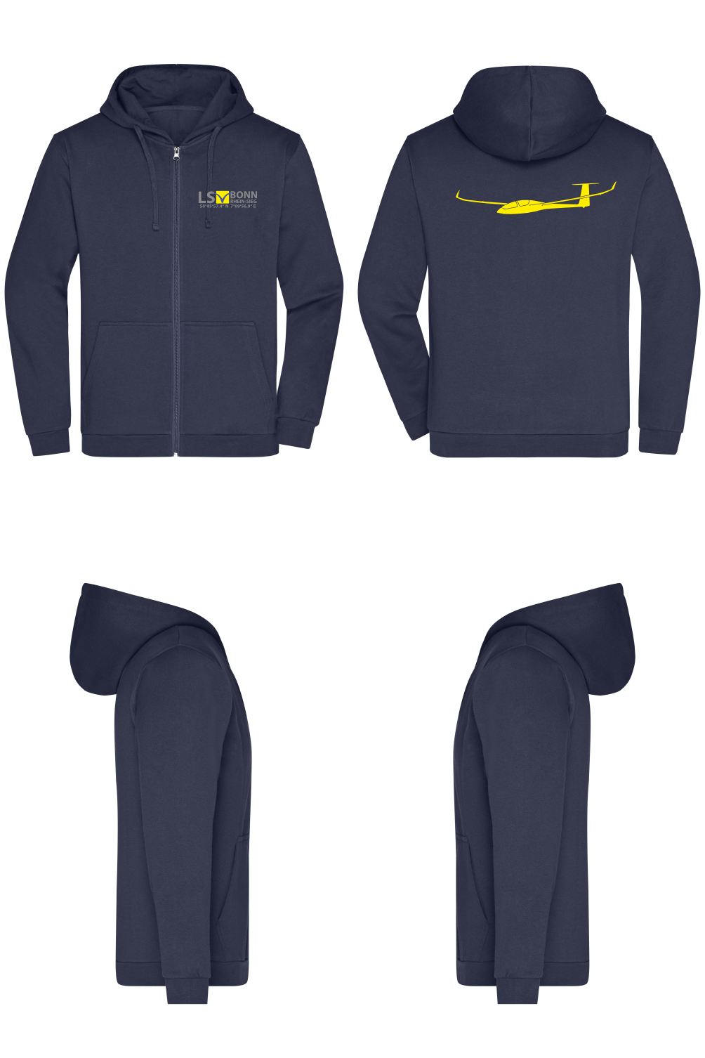 unisex ZIP-Hoodie LSV Bonn-Rhein-Sieg