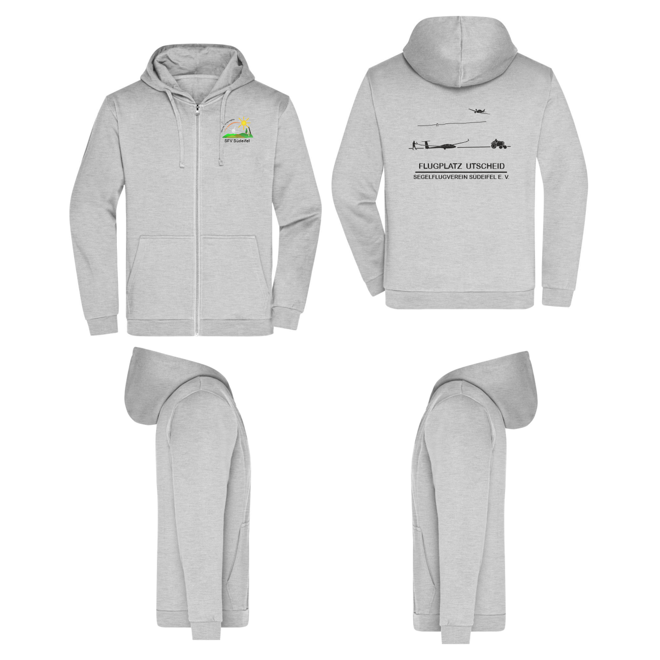 Herren ZIP-Hoodie SFV Südeifel (80% Baumwolle, 20% Polyester)