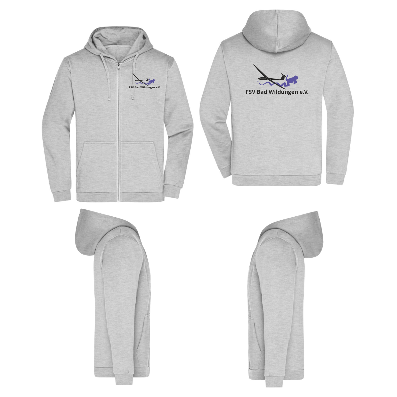 unisex ZIP-Hoodie FSV Bad Wildungen