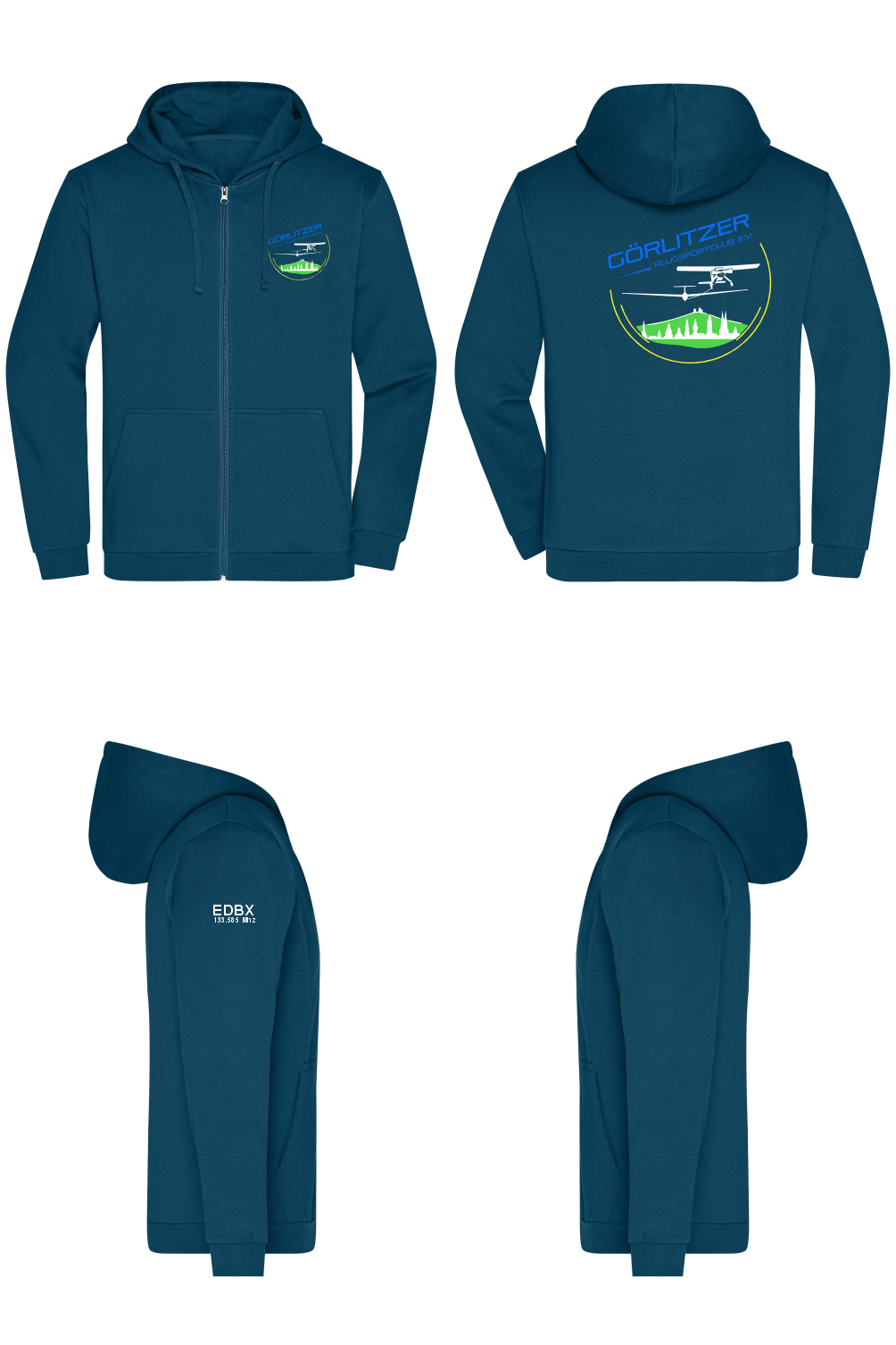 unisex ZIP-Hoodie Görlitzer Flugsportclub