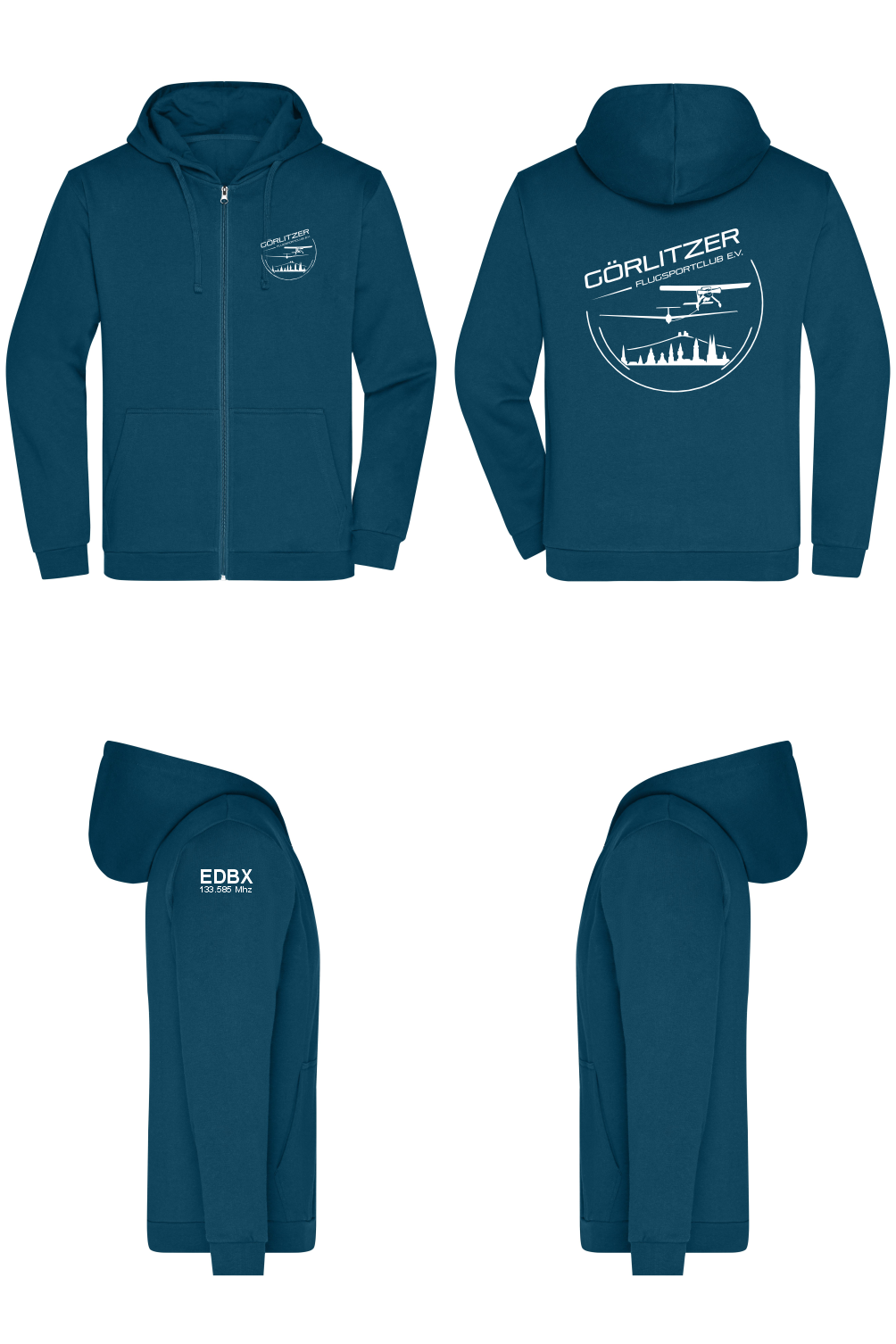unisex ZIP-Hoodie Görlitzer Flugsportclub