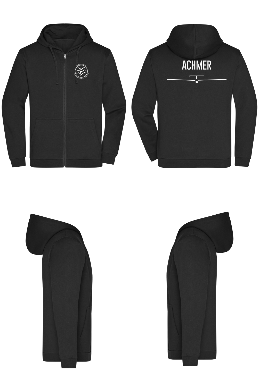Herren/unisex ZIP-Hoodie Osnabrücker Verein für Luftfahrt - Achmer