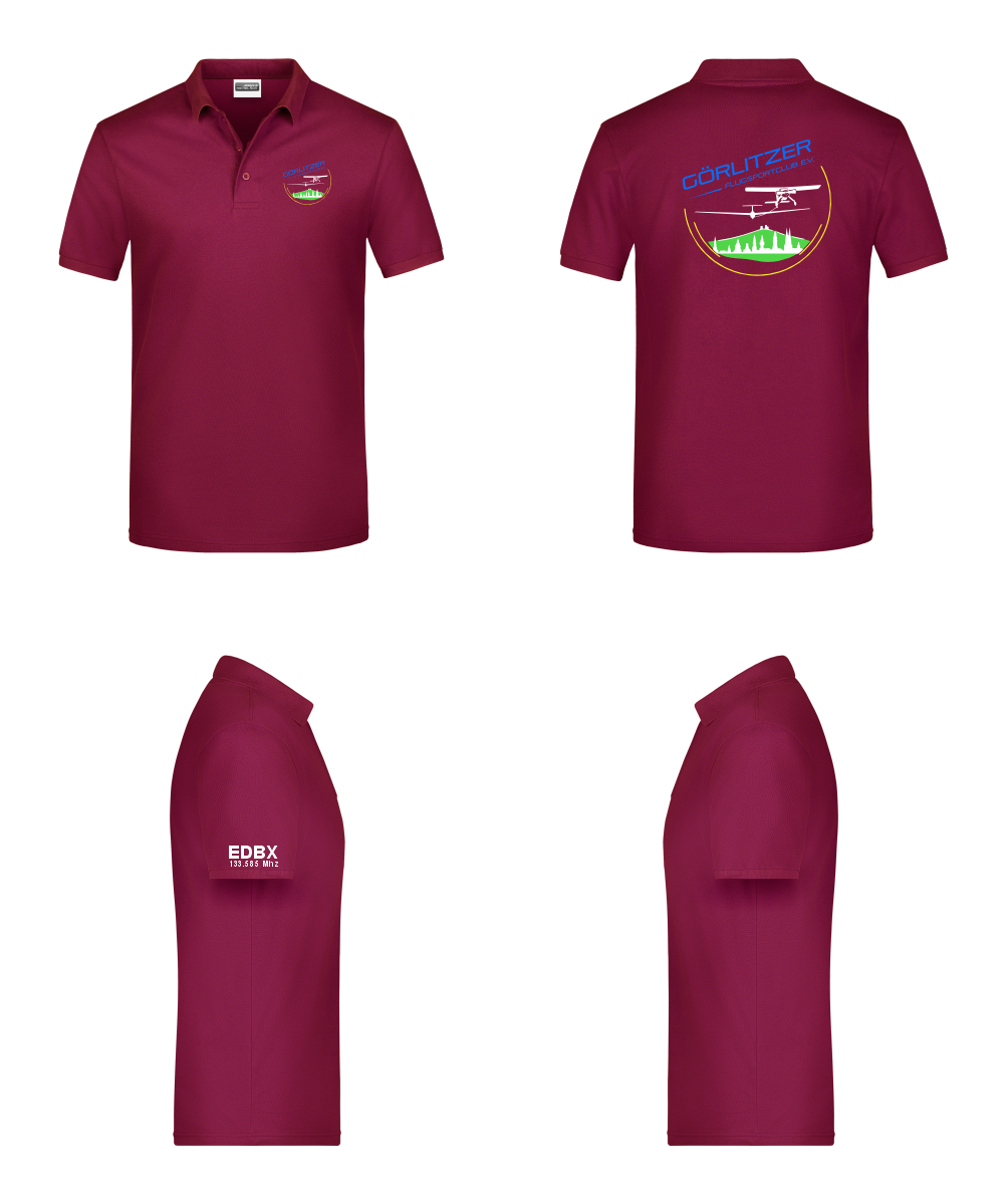 unisex Poloshirt Görlitzer Flugsportclub