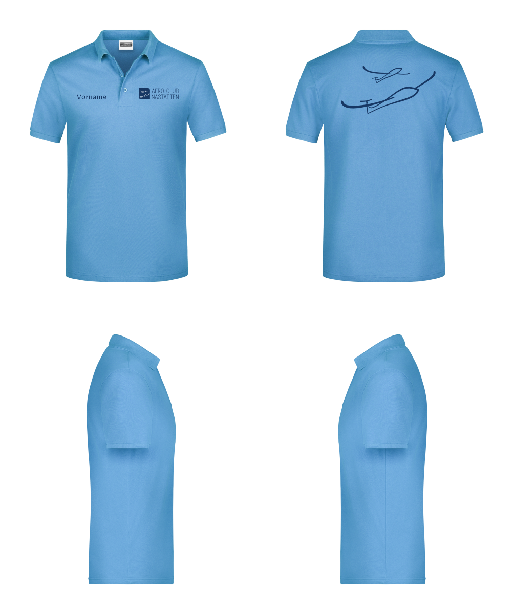 Herren/unisex Poloshirt Aero-Club Nastätten [Druck]