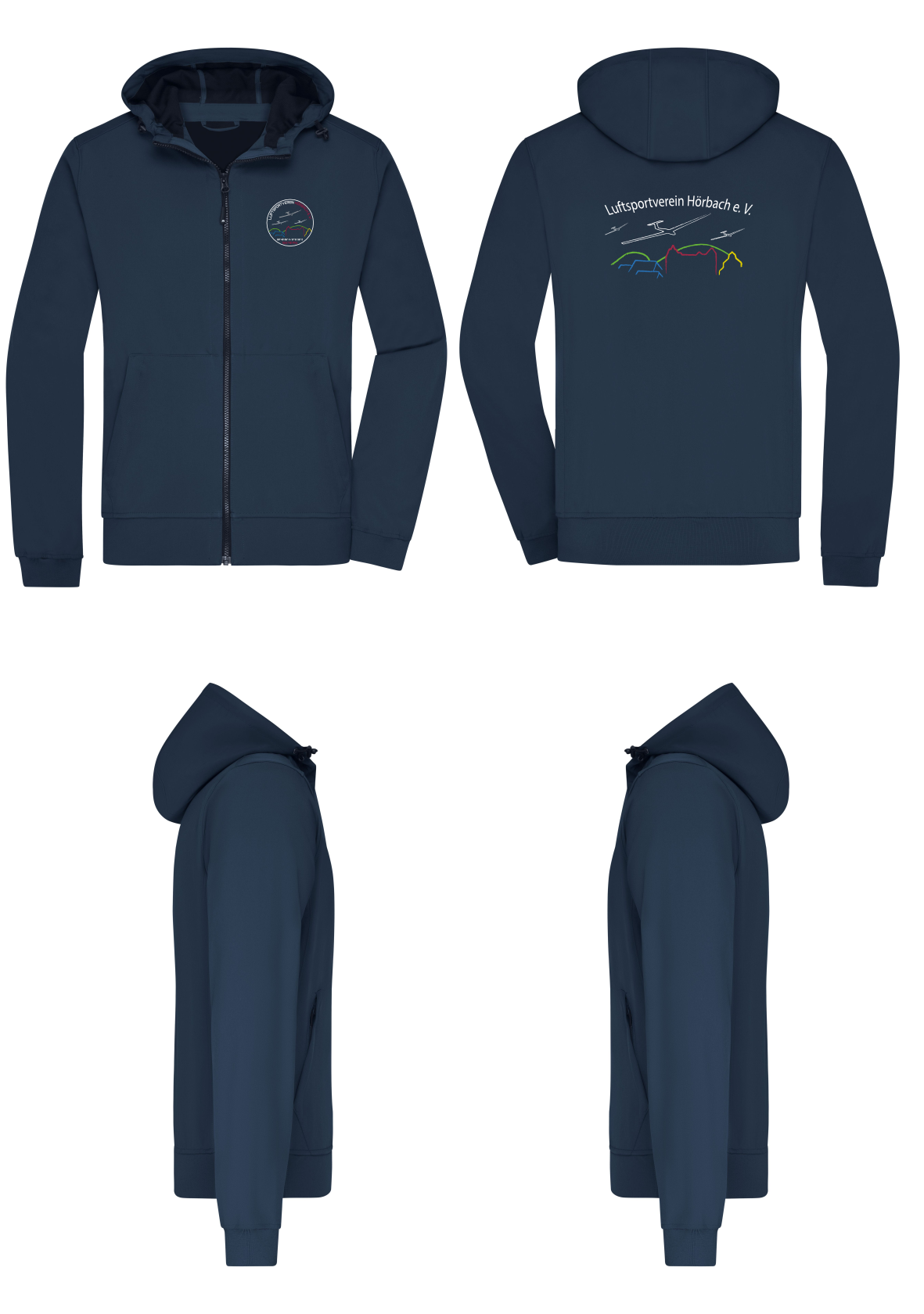 unisex Softshelljacke mit Kapuze LSV Hörbach