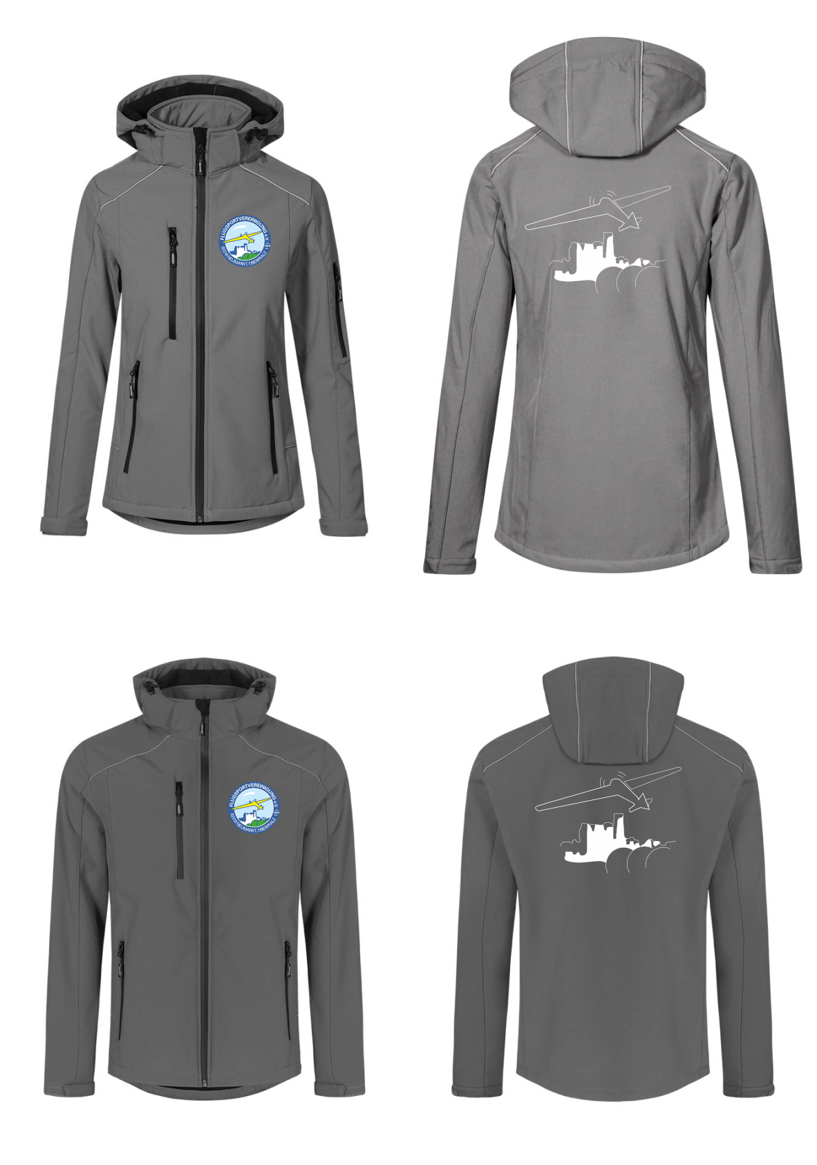 Damen/unisex Softshelljacke (2-lagig) FSV Neumarkt