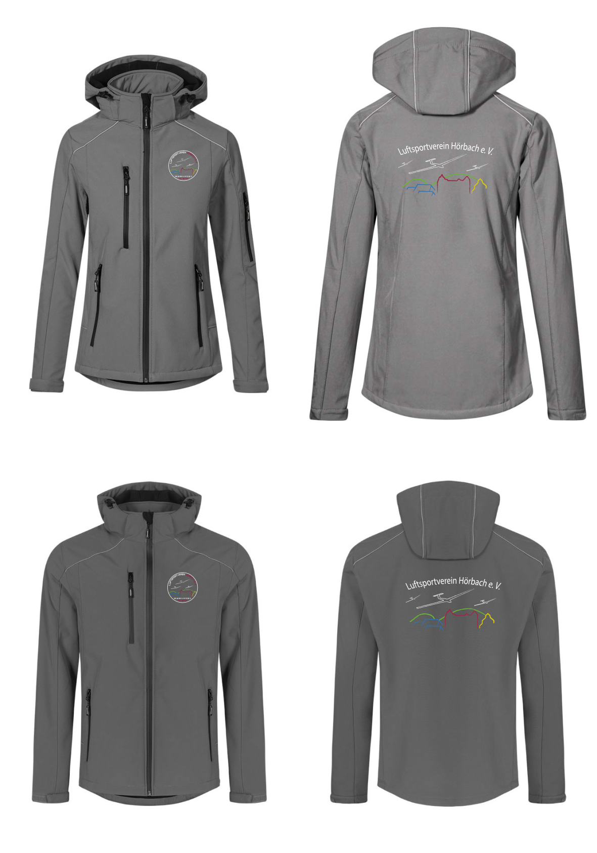 Damen/unisex Softshelljacke (2-lagig) LSV Hörbach