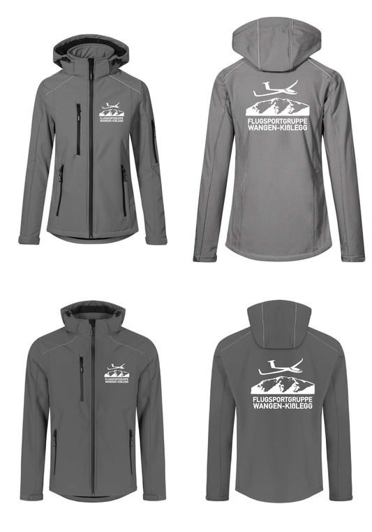 Damen/unisex Softshelljacke (2-lagig) FSG Wangen Kißlegg