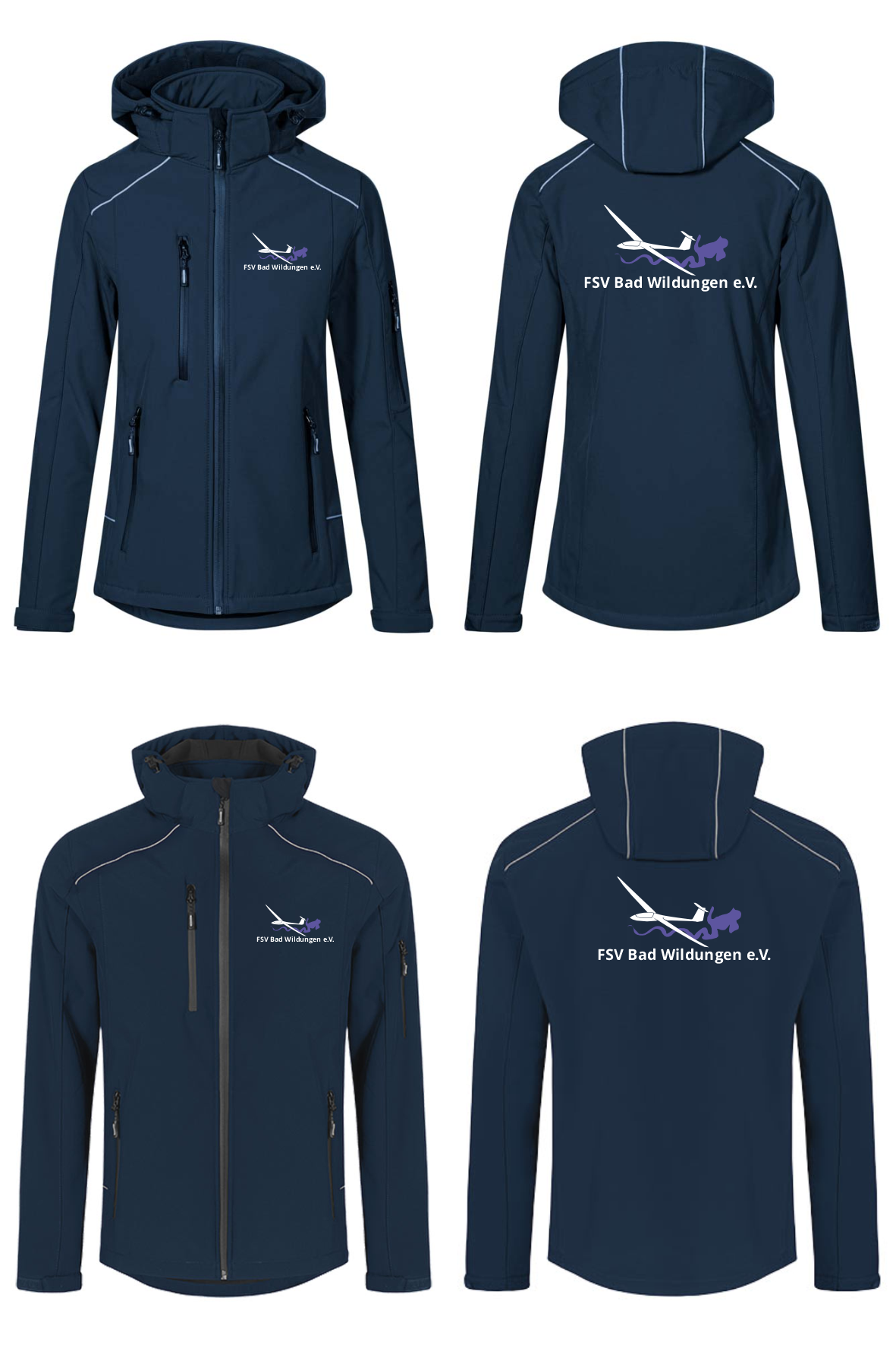 Damen/unisex Softshelljacke (2-lagig) FSV Bad Wildungen