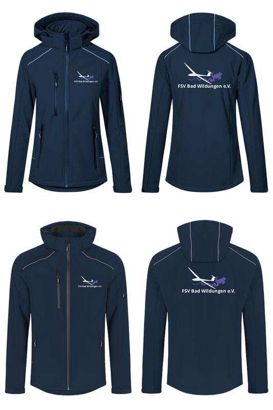 Damen/unisex Softshelljacke (2-lagig) FSV Bad Wildungen