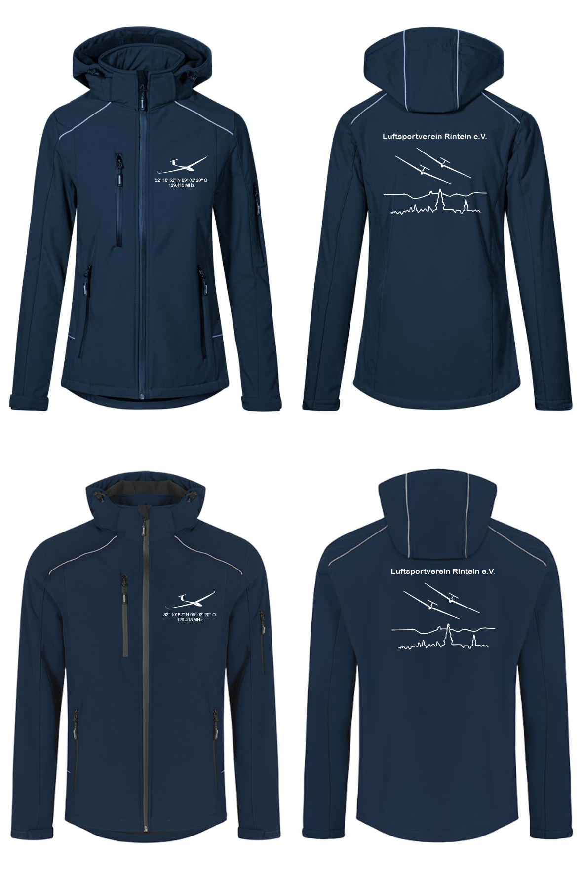 Damen/unisex Softshelljacke (2-lagig) LSV Rinteln
