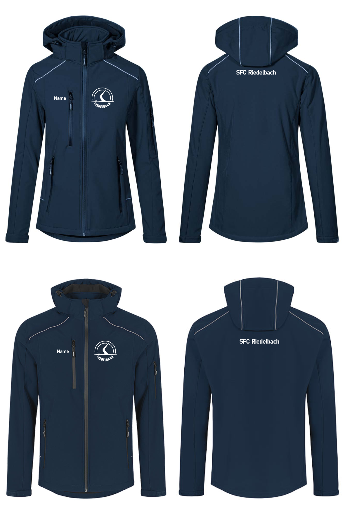 Damen/unisex Softshelljacke (2-lagig) SFC Riedelbach