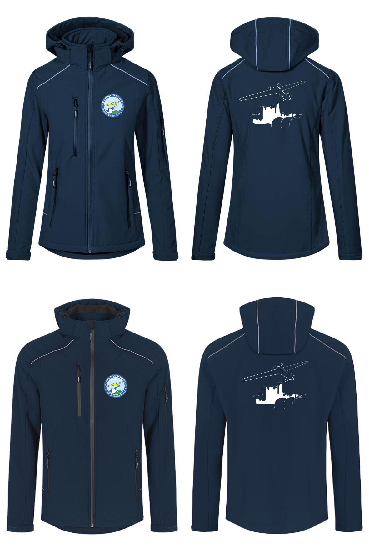Damen/unisex Softshelljacke (2-lagig) FSV Neumarkt
