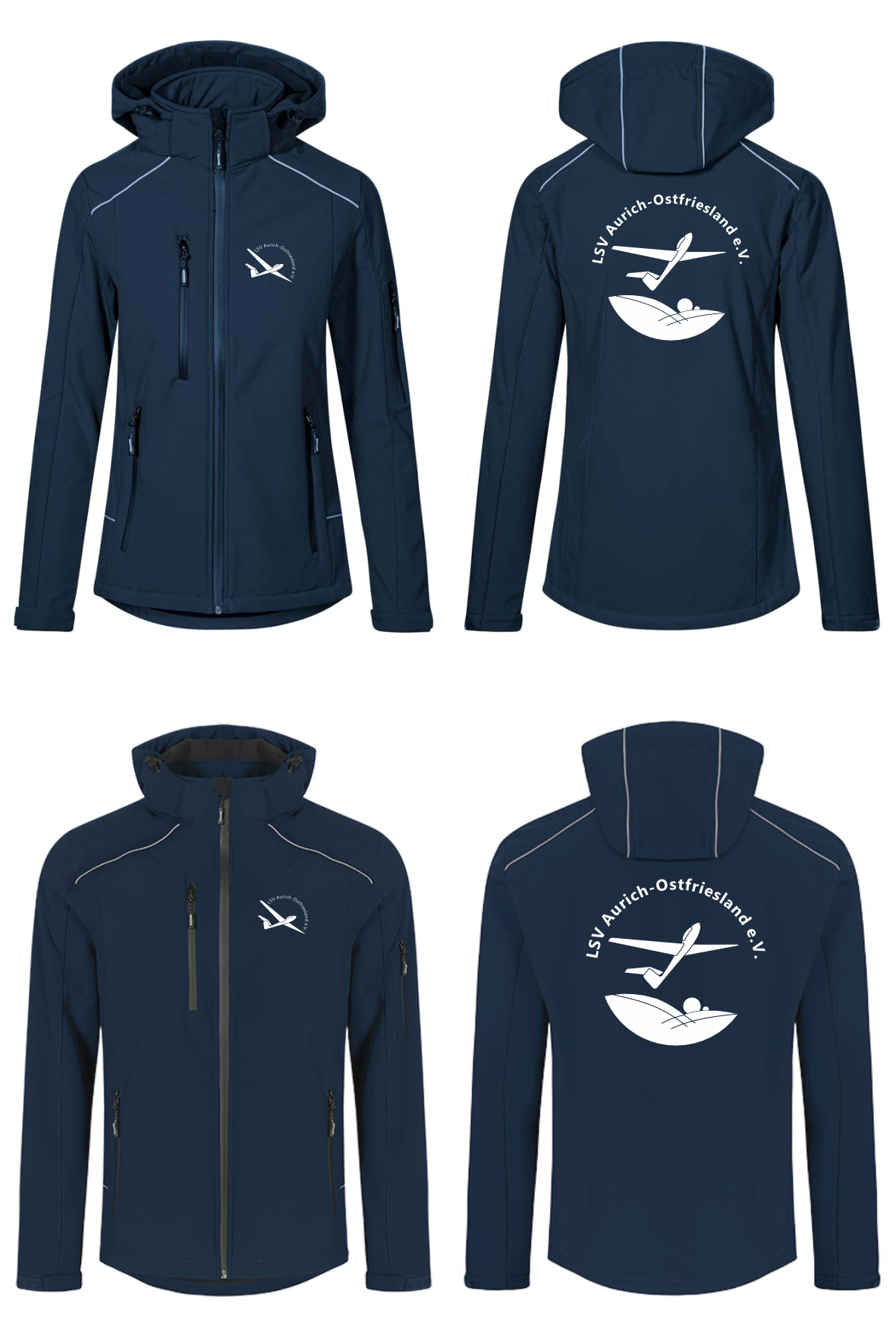 Damen/unisex Softshelljacke (2-lagig) LSV Aurich-Ostfriesland e.V.