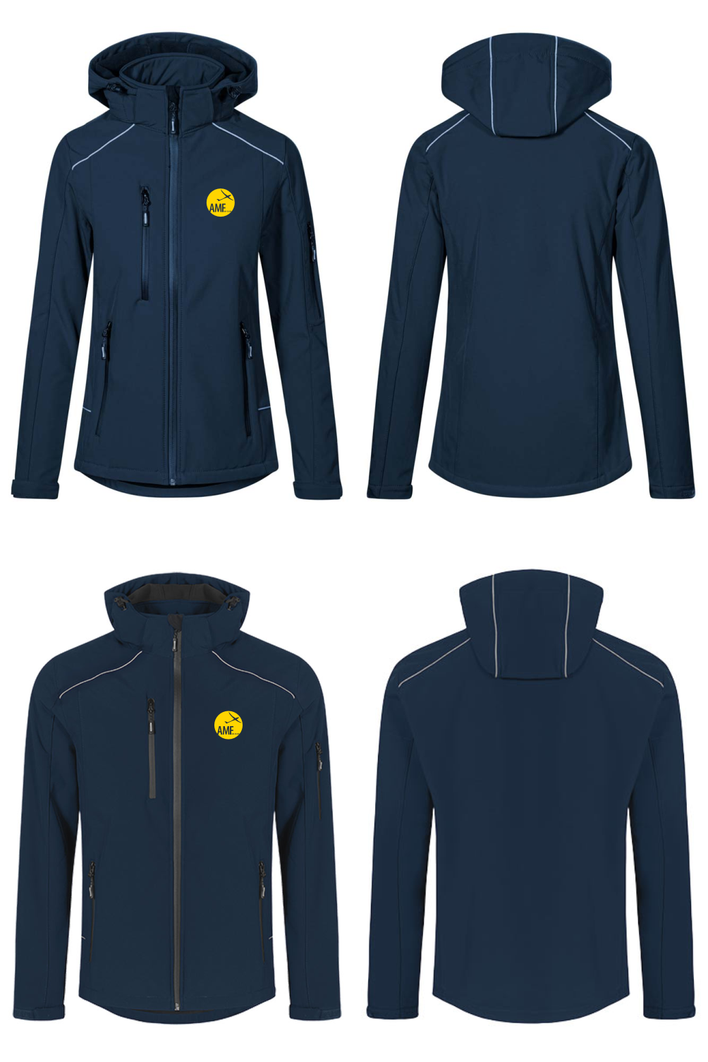 Damen/unisex Softshelljacke (2-lagig) AMF e.V.