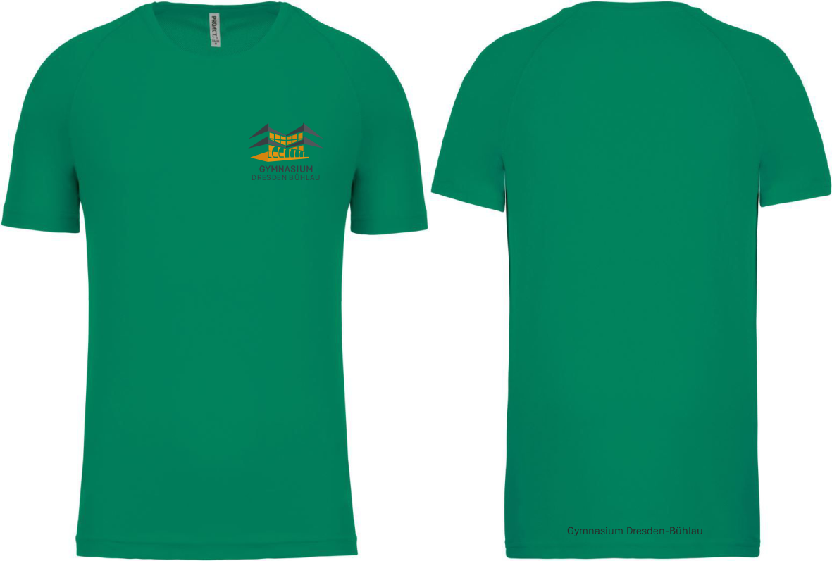 unisex Sport T-Shirt Gymnasium Dresden-Bühlau