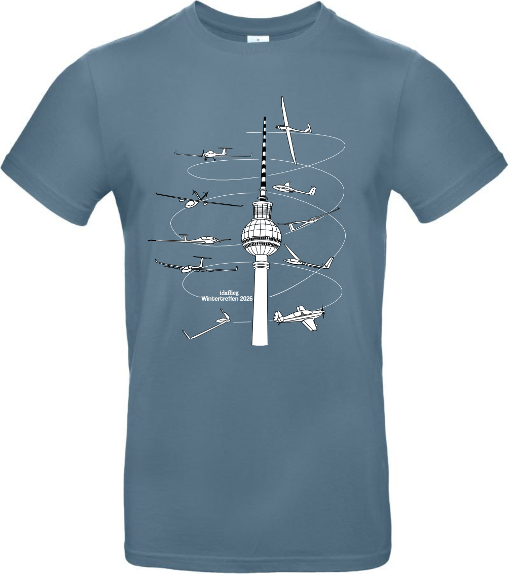 Herren/unisex T-Shirt idaflieg-Treffen Berlin 2026