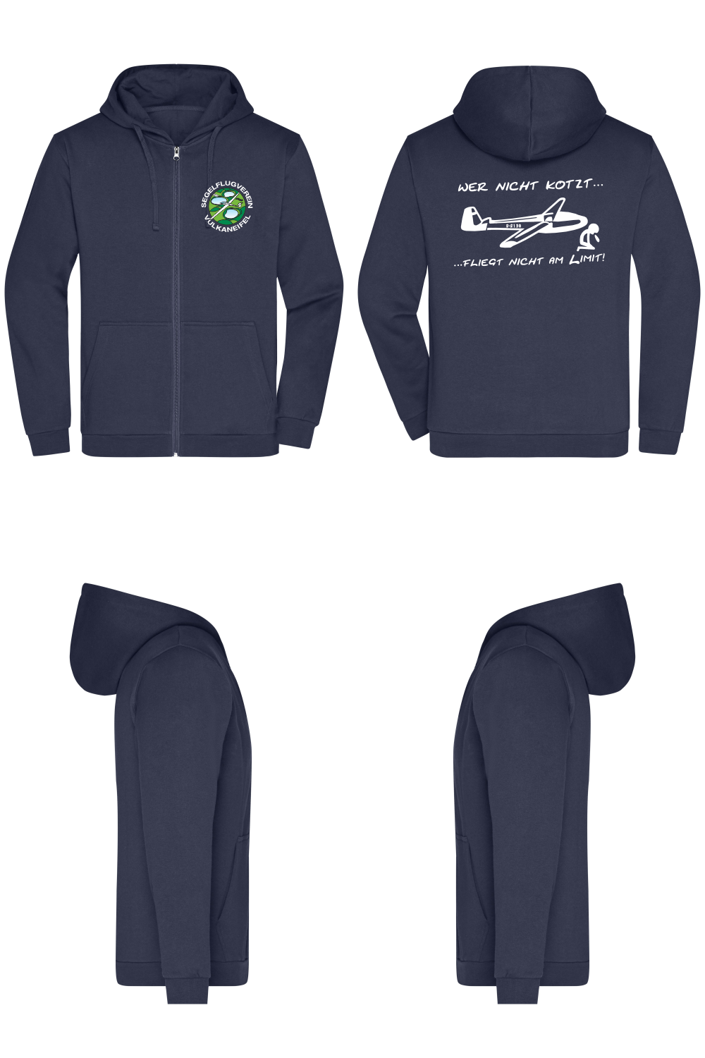 [Spruch] Herren ZIP-Hoodie SFV Vulkaneifel