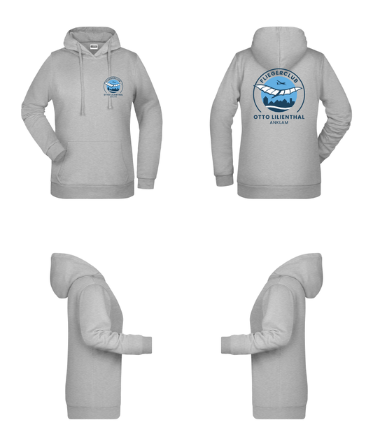 Damen Hoodie Fliegerclub Anklam „Otto Lilienthal”