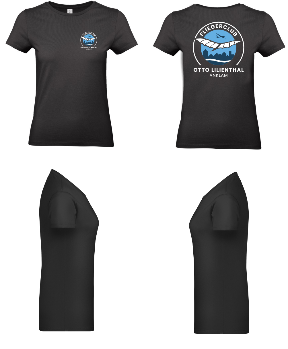 Damen T-Shirt Fliegerclub Anklam „Otto Lilienthal”