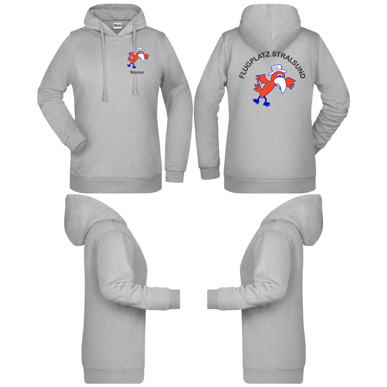 Damen Hoodie Flugsportklub Stralsund