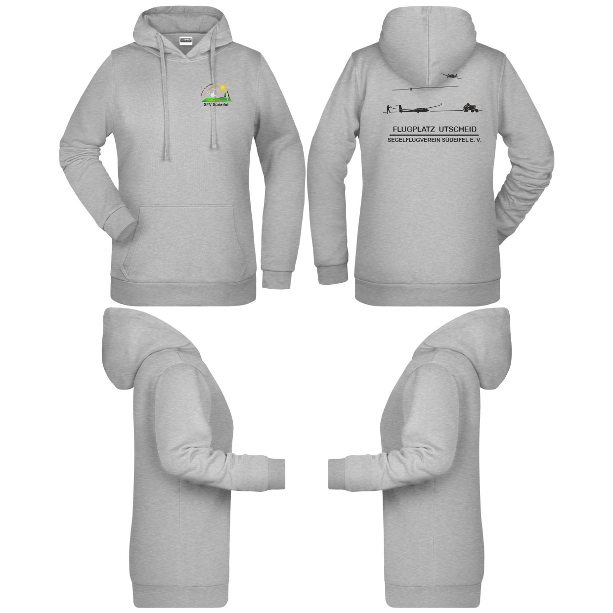 Damen Hoodie SV Südeifel (80% Baumwolle, 20% Polyester)