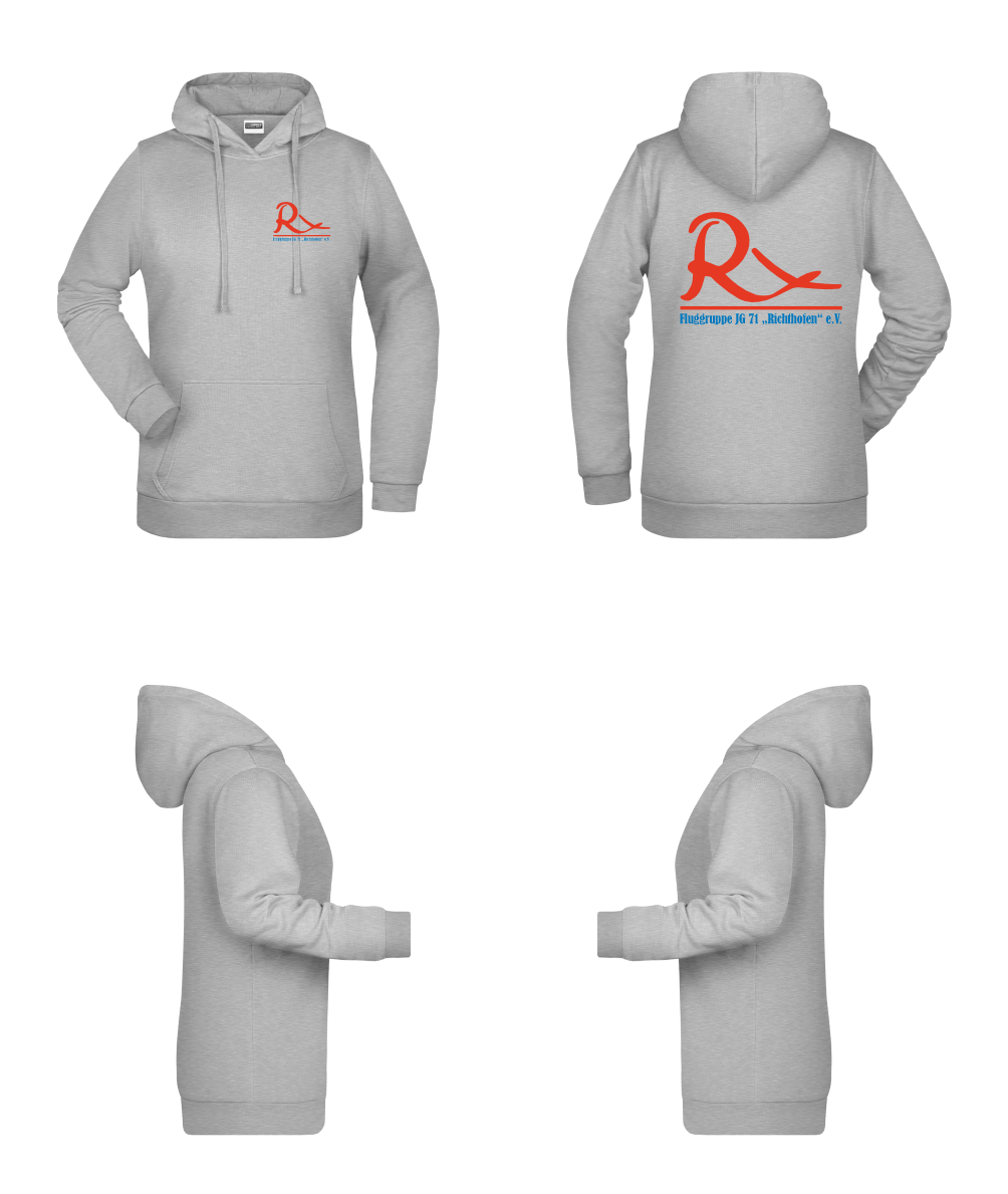 [DRUCK] Damen Hoodie Fluggruppe JG 71 R