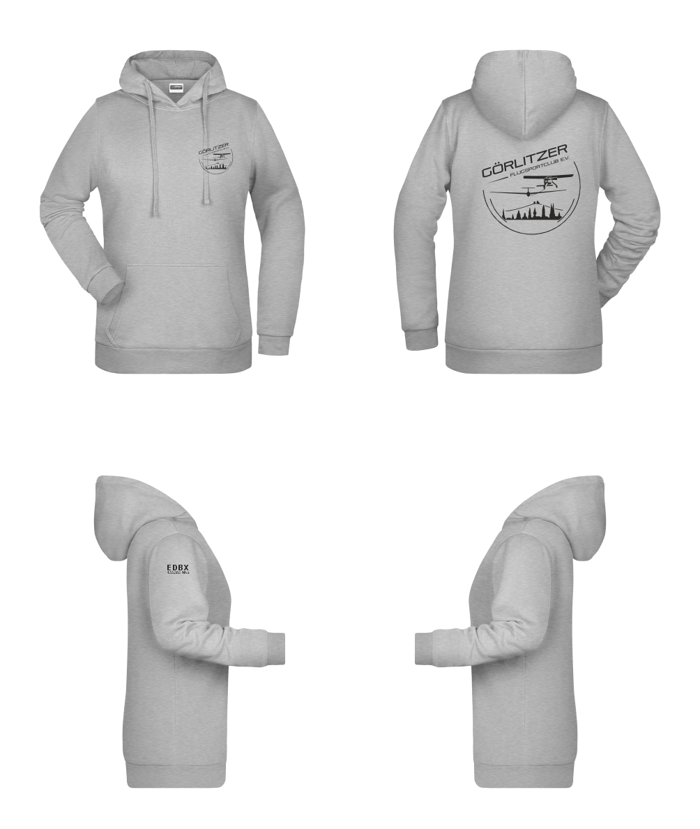 Damen Hoodie Görlitzer Flugsportclub