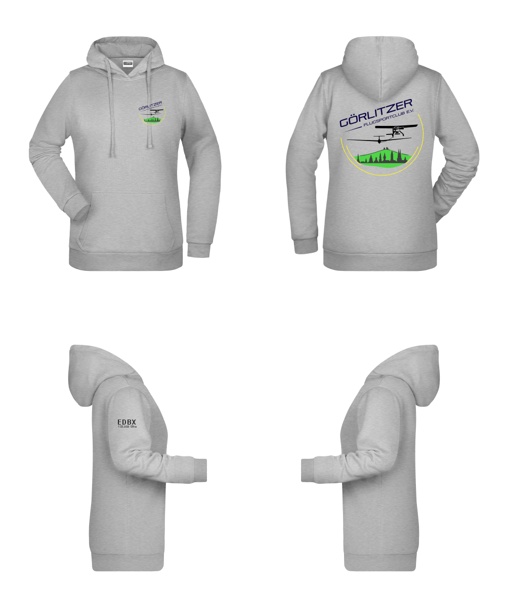 Damen Hoodie Görlitzer Flugsportclub
